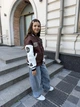 Бомбер для дівчинки тепла кофта підліткова утеплена толстовка дитяча на флісі без капюшона IRmAS 1400 розмір зріст 164 коричневий - зображення 11
