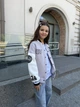 Бомбер для дівчинки тепла кофта підліткова утеплена толстовка дитяча на флісі без капюшона IRmAS 1399 розмір зріст 164 сірий - зображення 7