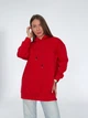 Жіноче однотонне худі Pink Daisy Червоний M (6205) - зображення 1