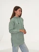 Жіноче однотонне худі Pink Daisy Оливковий L (6205) - зображення 3