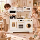 Дерев'яна дитяча кухня EcoToys 93 x 87.5 x 32.5 см Біла TL106009 (5905817013340) - зображення 7