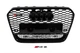 Решітка радіатора Audi A6 / S6 C7 2012-2016 напис Quattro стиль RS6 чорний глянець - зображення 1