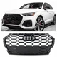 Решетка радиатора Audi Q5 / SQ5 80A 2020-2024 стиль SQ5 черный глянец - изображение 1