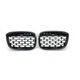 Ніздрі решітки радіатора переднього бампера BMW X3 G01/G08 2018-2022 Diamond Black - зображення 1
