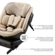 Автокрісло Kinderkraft Xpedition 3 i-Size поворотне 360° проти руху до 105 см бежеве - зображення 12