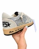 Женские кеды Golden Goose серебристо-серые из натуральной кожи с блестящими вставками ручного пошива размер 39 - изображение 8