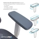 Офисное кресло Officepro Atlas OC630-W-DG-DG - изображение 3