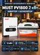 Комплект бесперебойного резервного питания Инвертор Must 2квт +АКБ Felicity LiFePO4 12V 200Ah MPPT гибридный инвертор с чистой синусоидой для квартиры и дома - изображение 1