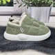 Тапочки женские закрытые чуни Luck Line оливковые на меху 38/39р (24 см) 8644-2 - изображение 5