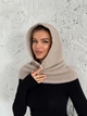 Капюшон капор букле с воротником и флисовой подкладкой WARM BUKLE бежевый - изображение 1