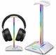 Настільна підставка-тримач для навушників New Bee Z8 RGB 7 режимів підсвітки (Silver) - зображення 7
