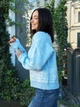 Женский свитер вязаный с узором Floral Sweater голубой One Size - изображение 3