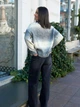 Жіночий светр теплий в'язаний Melange Sweater сірий-меланж One Size - зображення 8