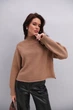Укорочена в`язана кофта з рукавами-регланами лілова Arjen 102509, ONE SIZE, 129248 - зображення 2