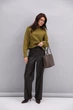 Укорочена в`язана кофта з рукавами-регланами лілова Arjen 102509, ONE SIZE, 129248 - зображення 3
