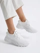 Женские кроссовки текстильные с сеткой на высокой подошве-платформе Fashion 39.5 Белые - изображение 5