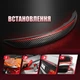 Спойлер антикрыло Daewoo Gentra Део Гентра элерон подходит на кузов седан со стоп сигналом цвет - карбон черный - изображение 2