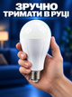 Аккумуляторная аварийная светодиодная LED лампа FAE-3920 20 Вт E27 с 2 аккумуляторами 18650 и крючком автономная лампочка при отключении света холодный белый свет 6500 К для дома дачи гаража офиса кемпинга палатки туризма и блекаута 220В АКБ - изображение 9