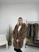 Женская шуба соболь с поясом и капюшоном на молнии 85 см MNC Светлый-шоколад 39rv321-3 48 - изображение 14