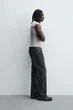 Джинси ZARA Flared Fit з розрізами вугільний 5359/480/822 30 - зображення 4