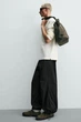 Штани Zara парашути Relaxed Fit чорний 6786/420/800 S - зображення 6