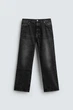 Джинси ZARA Flared Fit з розрізами вугільний 5359/480/822 30 - зображення 8