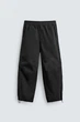 Штани Zara парашути Relaxed Fit чорний 6786/420/800 S - зображення 7