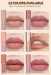 Набір блисків та матових помад MisioU Beauty Matte Lipstick набір 12шт*2,5г - зображення 3