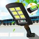 Вуличний ліхтар solar street light BL BK120-6COB білий, 6 COB, сонячна панель, датчик руху, 3 режими роботи - изображение 5