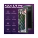 Клавиатура беспроводная игровая AULA S75 Pro RGB Screen Knob Gasket Caramel Latte Switch Black Grey Pink - изображение 2
