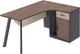 Компьютерный стол угловой OfficePro PG-F20A-14A-R 60х140 см с тумбочкой Медовый дуб + Темно-серый - изображение 1