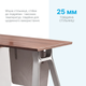 Комп'ютерний стіл OfficePro PG-M24B-12A 60х120 см з тумбочкою Горіховий + Світло-сірий - зображення 4