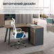 Компьютерный стол угловой OfficePro PG-F20A-14A-R 60х140 см с тумбочкой Медовый дуб + Темно-серый - изображение 6