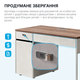 Комп'ютерний стіл OfficePro PG-M24B-12B-14 60х140 см з тумбочкою Горіховий + Світло-сірий - зображення 5