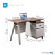 Комп'ютерний стіл OfficePro PG-M24B-12A 60х120 см з тумбочкою Горіховий + Світло-сірий - зображення 8