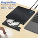 Внешний CD/DVD привод для ноутбука (USB 3.0 + Type-C) с аудиопортами и дополнительными разъемами — для Mac, Windows, ПК - изображение 2