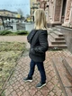 Пуховик куртка жіночий короткий стьобаний на кнопках 42 чорний - изображение 3