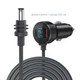 Автомобильное зарядное устройство USB-C (35W) / USB-A (30W) в прикуриватель (12-24V) + Кабель DC connector 20W-180W PD длиною в 5м для спутниковой системы Starlink Mini / Старлинк Мини / Водонепроницаемый - изображение 6