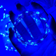Гірлянда Водоспад 240Led 3m*2m від USB мідний дріт синій - зображення 7