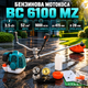 Мотокоса BC 6100 MZ бензиновая 3,5 кВт триммер двухтактный 52 куб. см 9000 об/мин коса для травы сорняков кустарников 415 мм с ножом 254 мм прямой штангой 28 мм велосипедной рукояткой баком 1,2 л - изображение 1