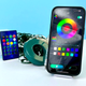 Гірлянда роса 2 м 200Led USB Bluetooth пульт дистанційного керування RGB прозорий ПВХ - зображення 8