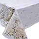Клейонка кухонна Lace Ажур 1.32 м бежево-біла пог. м. (111-З) - зображення 3
