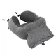 Подушка для подорожі HOCO HX70 slow rebound memory foam U-shaped pillow Black - изображение 3