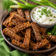 Сухарики-гренки со вкусом сметана зелень к пиву 35 г - изображение 1