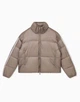 Женская куртка-бомбер EA7 Emporio Armani в серо-бежевом цвете - размер 25/50 (M)(7W001519/AF16413/U6100) - изображение 5