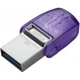 Флеш-накопичувач Kingston USB 3.2 DT microDuo 3C 128GB (Type-A/Type-C) (200Mb/s) (24583) - изображение 3