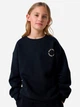 Подростковый теплый свитшот для девочки Name it 13260419-Black ANTIQ WHITE PRI 158-164 см Черный (5715914161567) - изображение 1