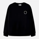 Подростковый теплый свитшот для девочки Name it 13260419-Black ANTIQ WHITE PRI 158-164 см Черный (5715914161567) - изображение 3