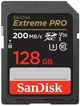 Карта памяти SanDisk SD 128GB UHS-I V30 200MB/s Красная - изображение 1