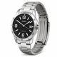 Чоловічий годинник Casio MTP-V004D-1B2 з датою, сріблястий металевий браслет, чорний циферблат - зображення 1